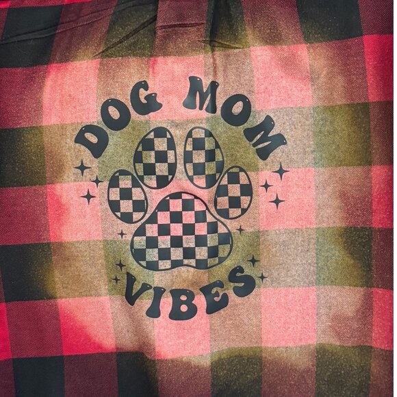 Arizona Flannel - Upcycled Dog Mom Vibes Transfer - Picture 2 of 3